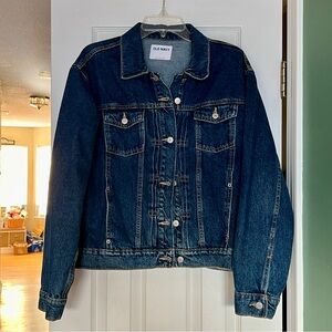 Old Navy Medium Wash Denim Jean Jacket Size Large